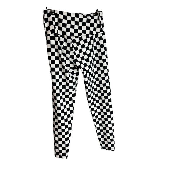 Eye Candy women’s checkered leggings sz M - Picture 2 of 5